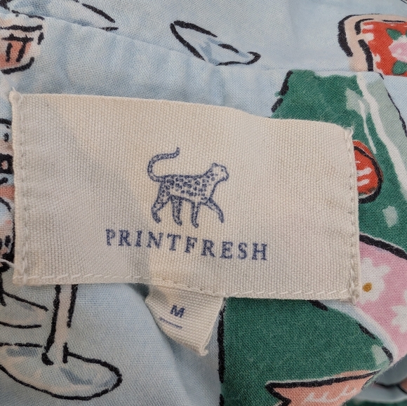 PRINTFRESH champagne tower long tall pajama set in blue - Picture 8 of 16
